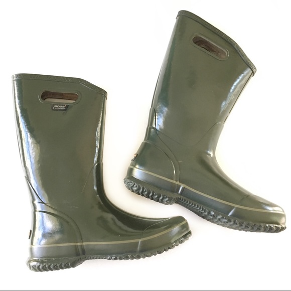 Bogs Shoes - Bogs Hunter Green Rain Snow Boots